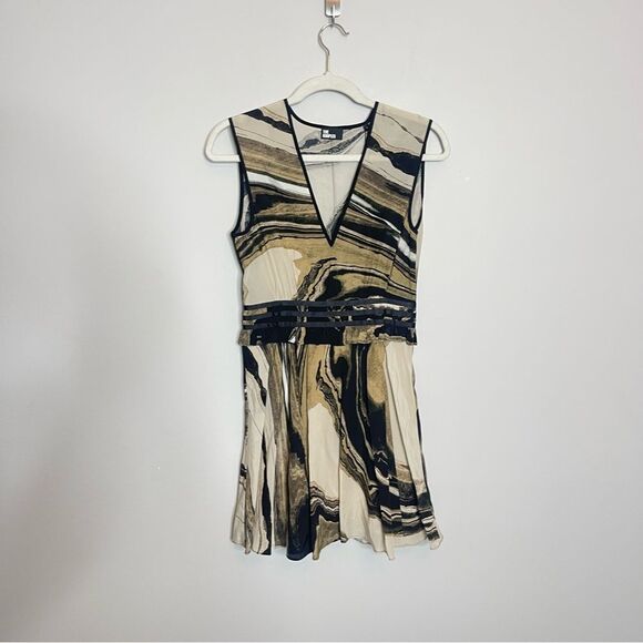 $330 The Kooples Silk Marble Print Mini Dress NWT - Picture 13 of 15